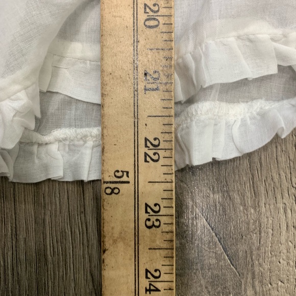 NWT FARM Rio Off-White V Neckline Waist Tie Blouse Size XL - Picture 9 of 11